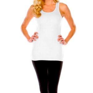 NWT Bra 30 Tummy Tucker Optic White Tank Top